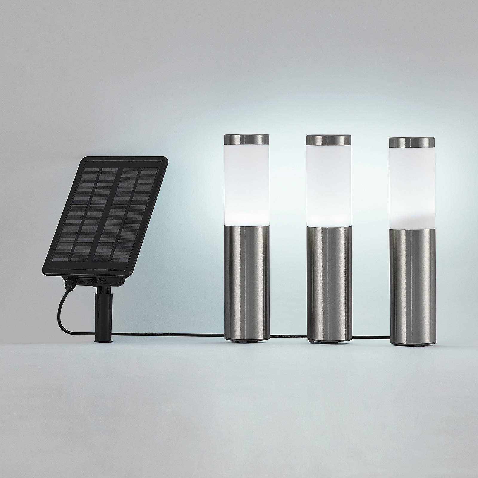 Lindby Lexiane lampy solarne LED, 3 szt.