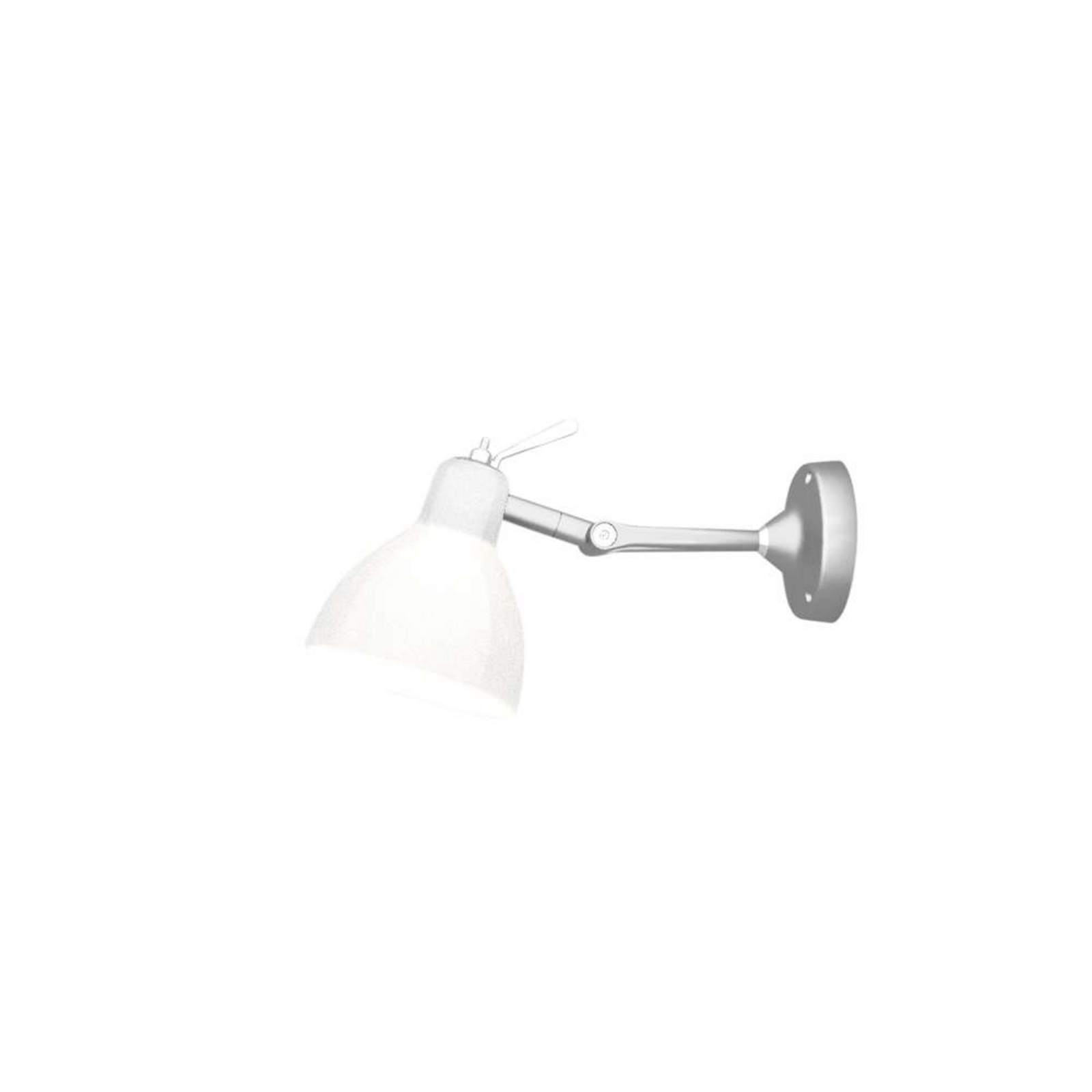 Luxy H0 Wall Lamp/Ceiling Lamp Alu/Blank White - Rotaliana