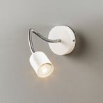 Maxi wall light with flexible arm, white