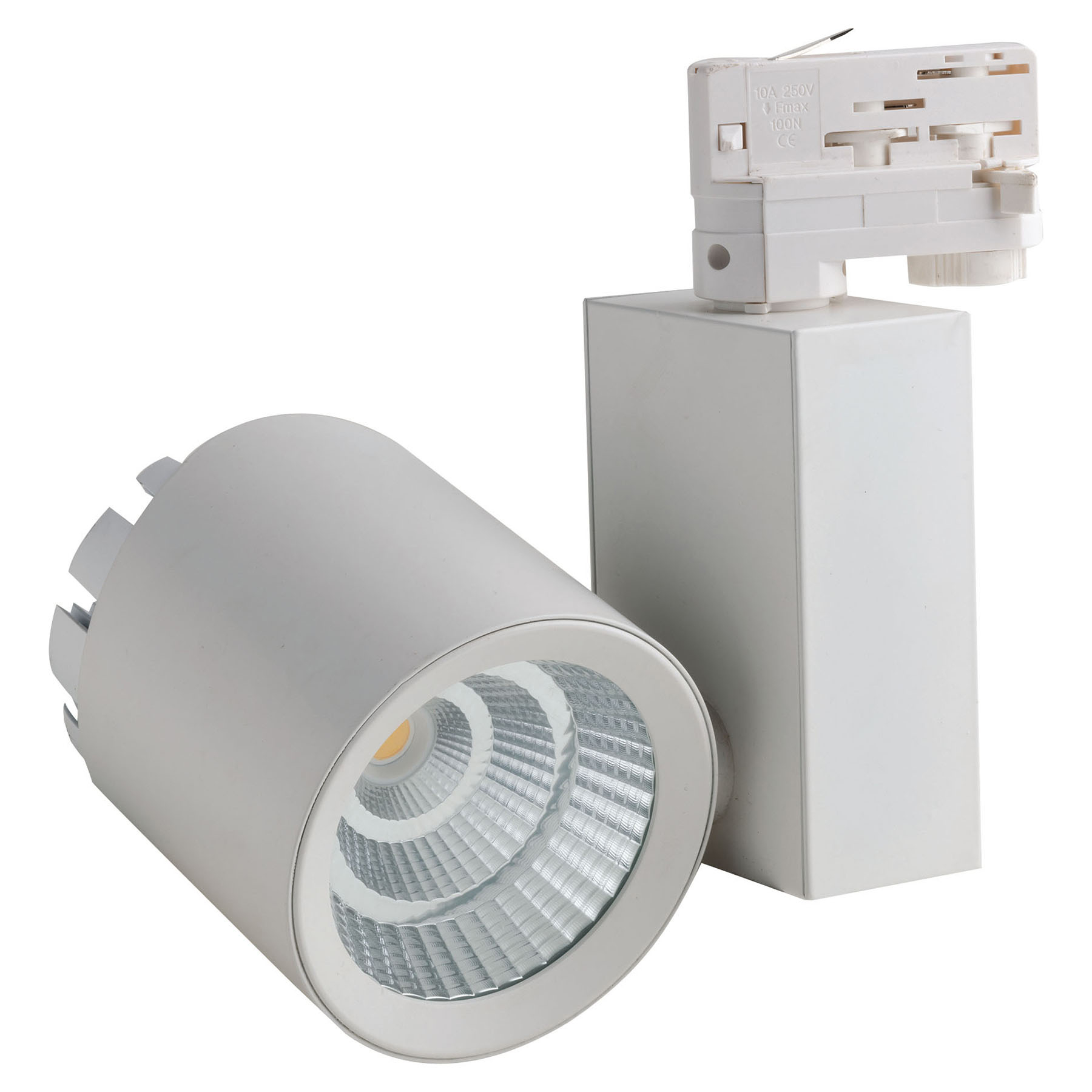 Eco-Light Train LED track spotlight 40 W 3,000 K white, aluminium, 40 W, energy efficiency: A+, H: 25 cm