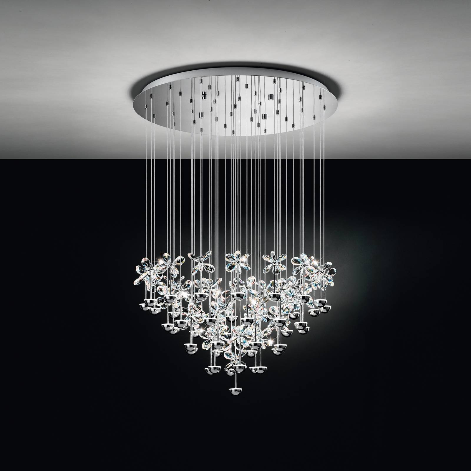 EGLO Stars Of Light Żyrandol LED Pianopoli chrom Ø 78 cm