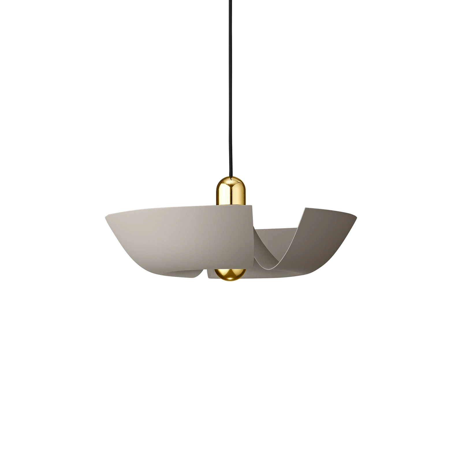 AYTM Lampada a sospensione Cycnus, taupe, Ø 45 cm, alluminio, E27