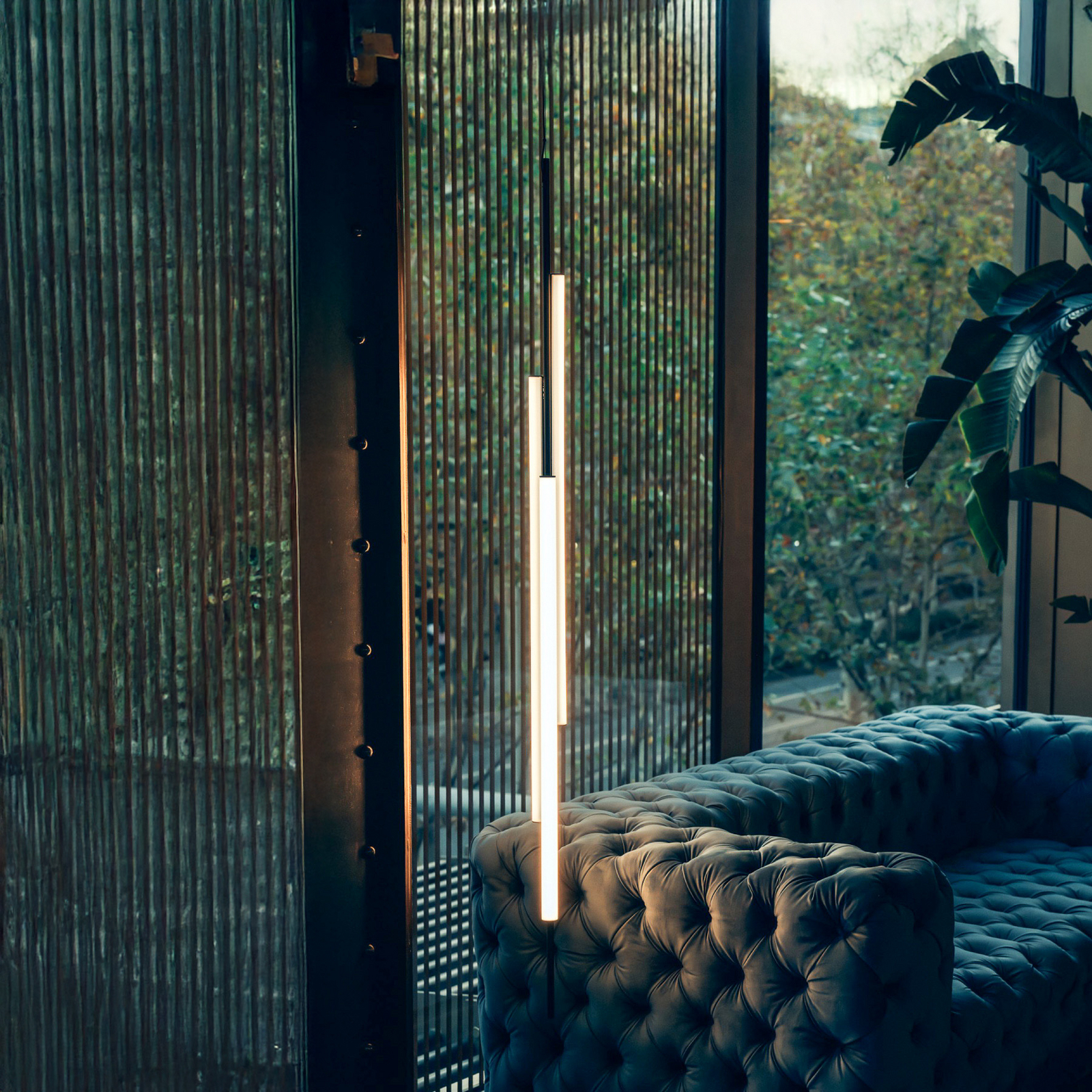 Candeeiro suspenso LED MARSET Ambrosia 175w/Plug-in 3000K preto