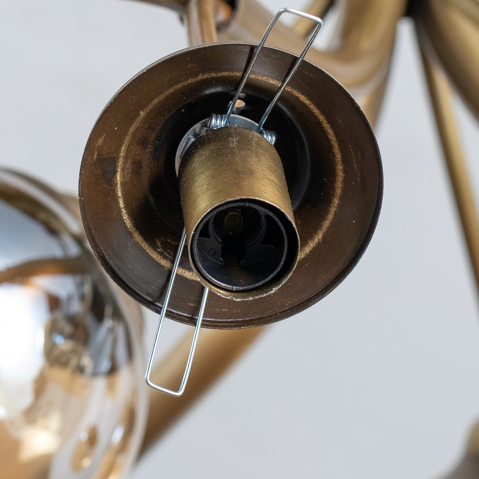 Taklampa AV-4286-12E, 12 lampor, antikguld