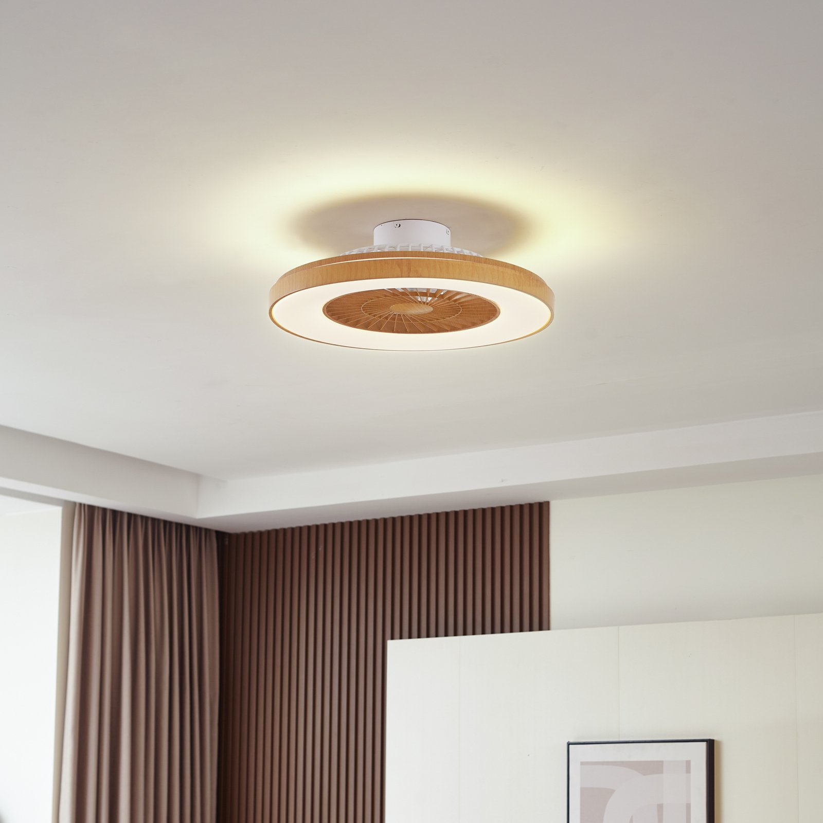 Teleo LED Kattotuuletin CCT Puu - Lindby