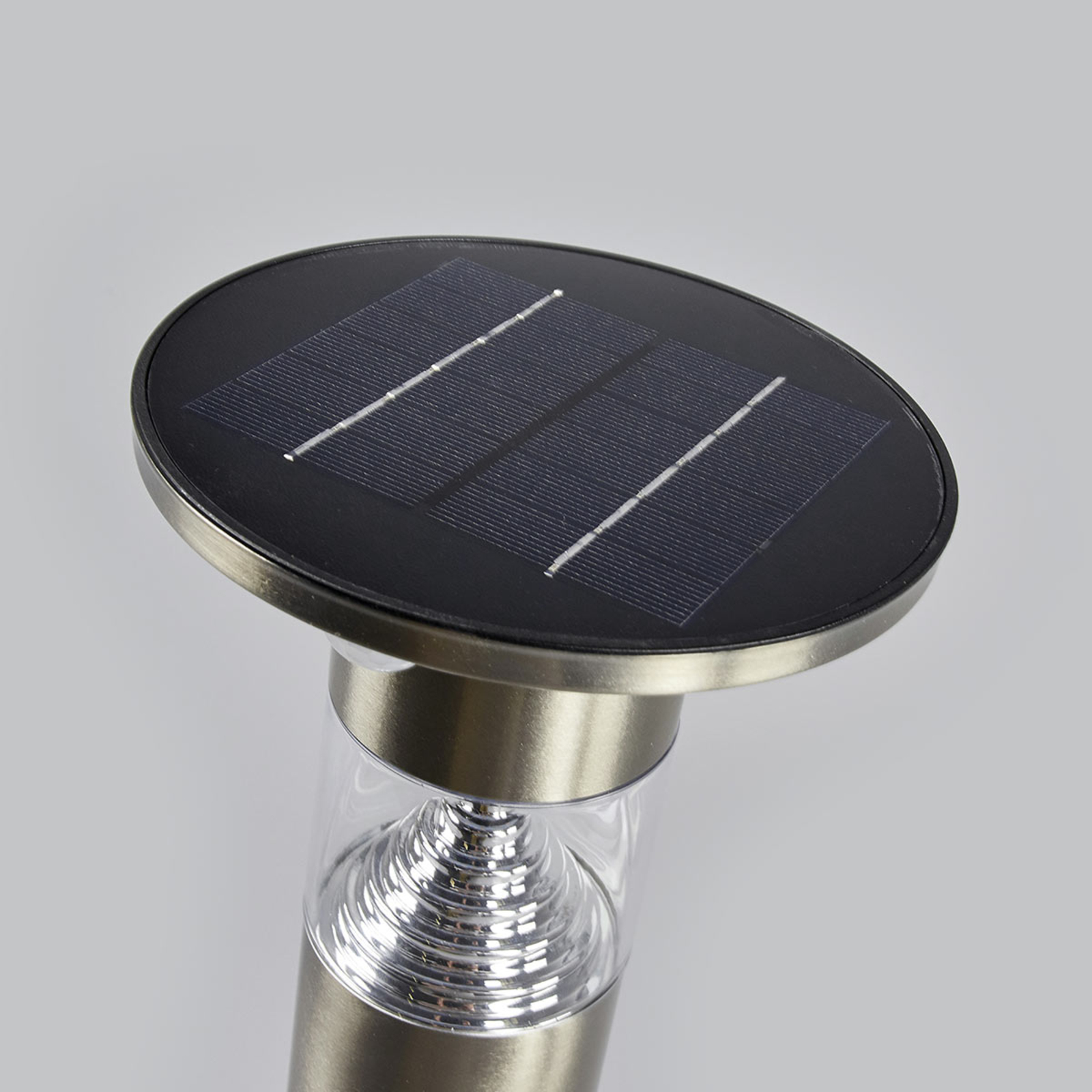 Potelet LED Jalisa, technologie solaire et capteur
