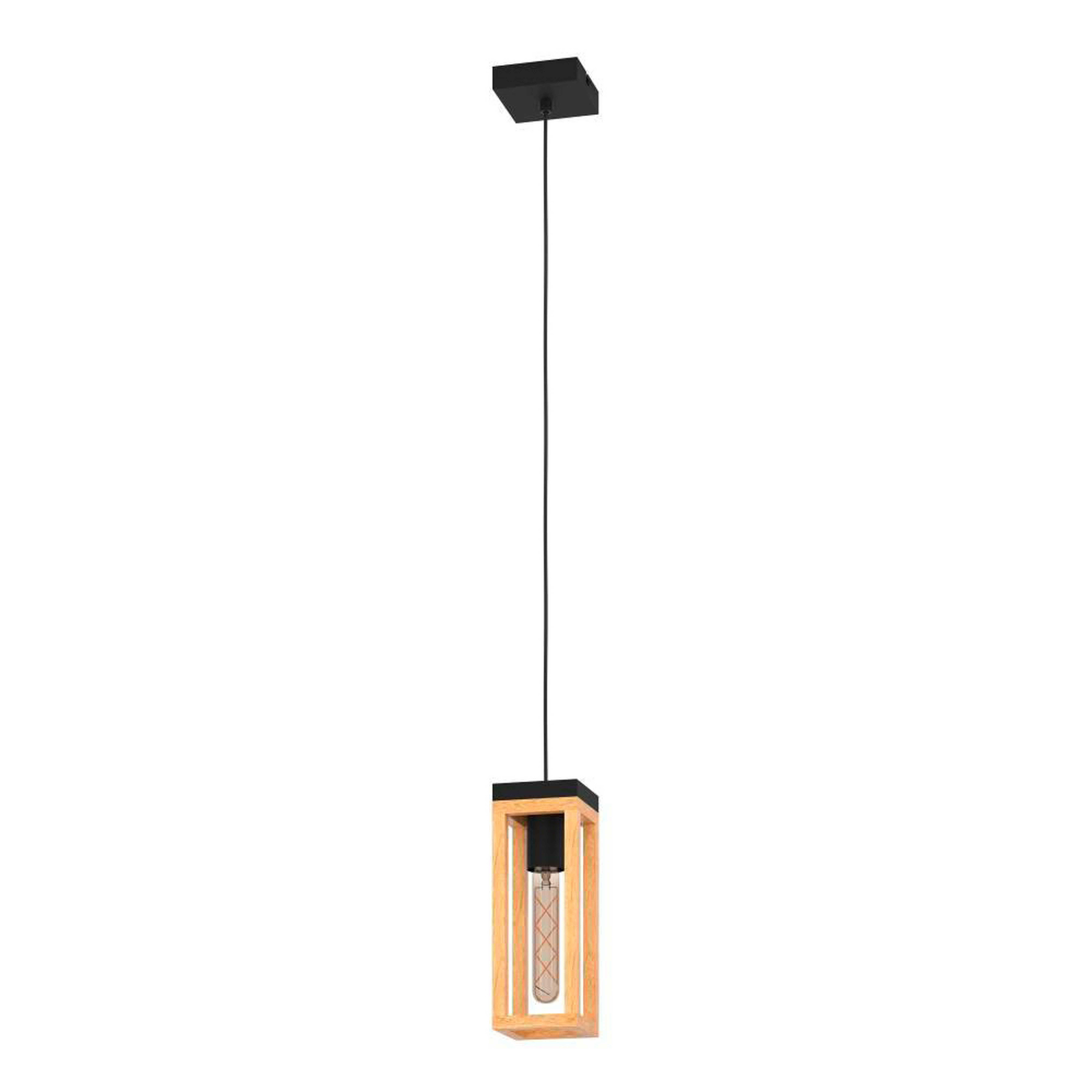 EGLO Nafferton lampada a sospensione legno, 1 luce