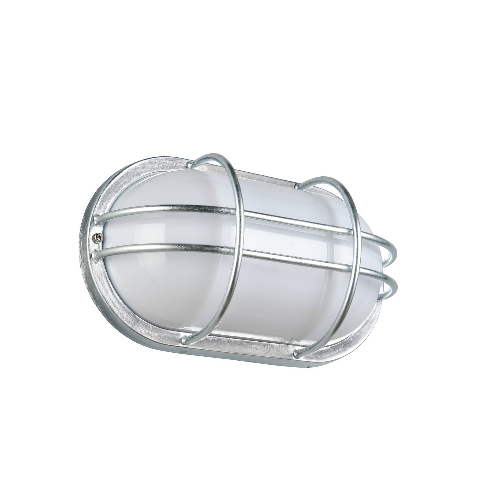 Außenwandlampe Tumen, zinkfarben, Breite 26 cm, Metall, IP44