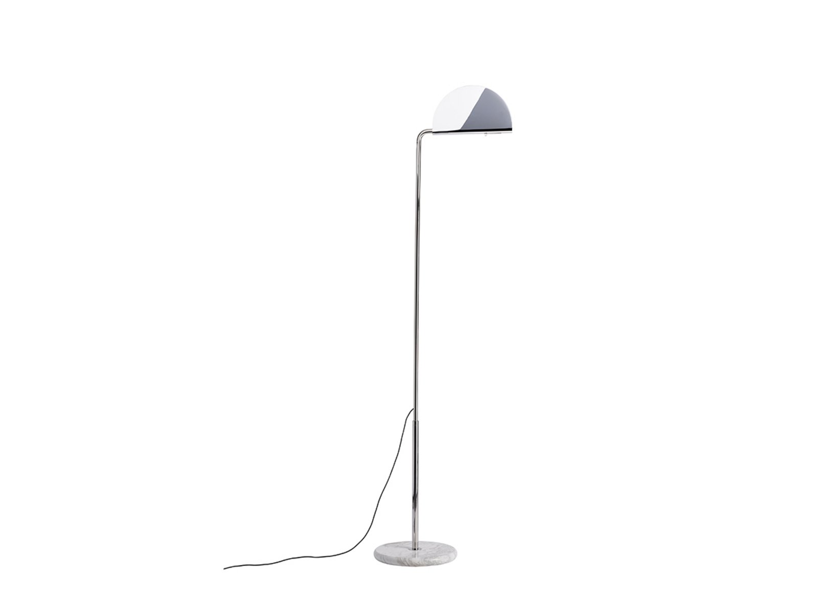 Mezzaluna Lampadar White Marble/Chrome - DCW