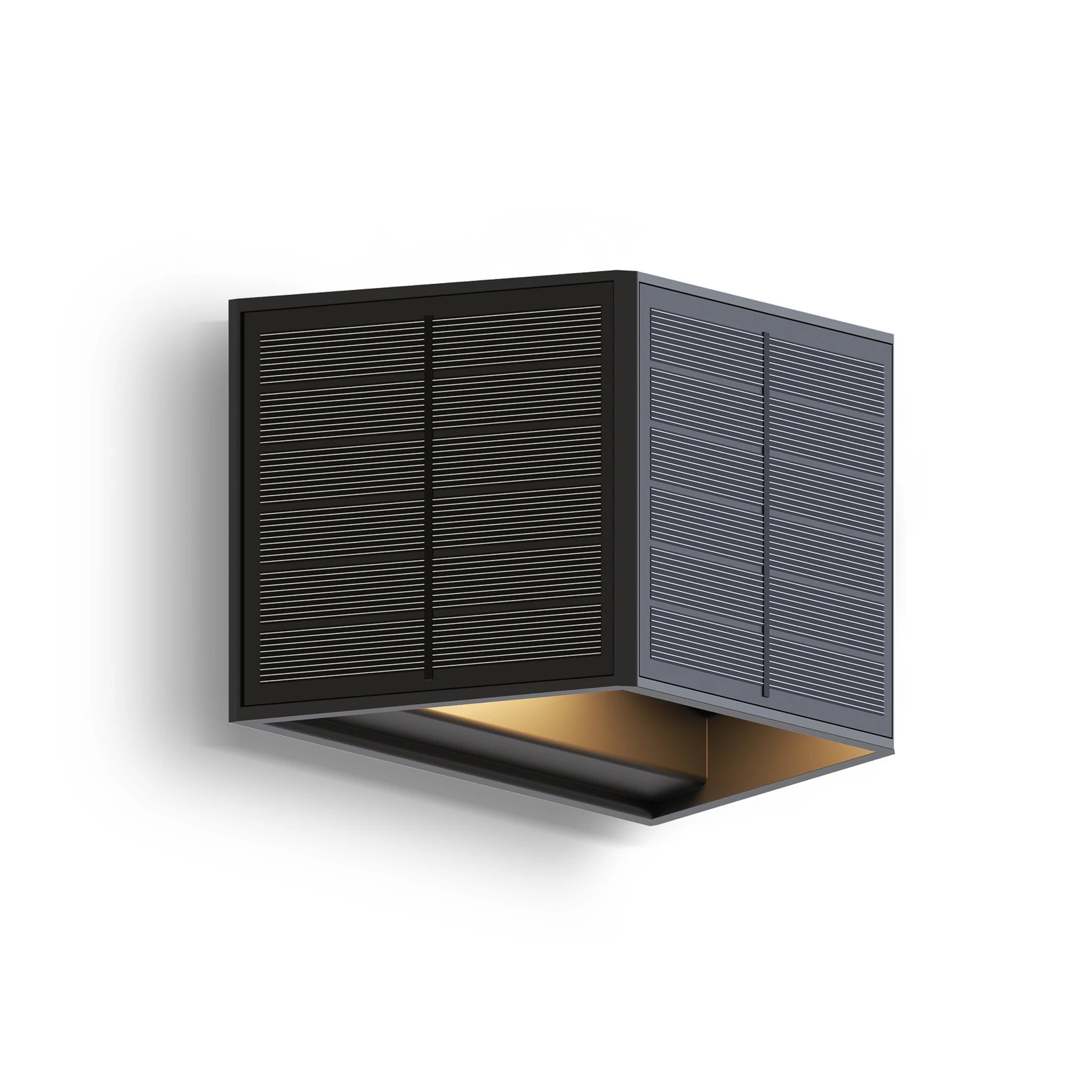 Calex Solar-LED-Außenwandleuchte Caserta, up/down, μαύρο