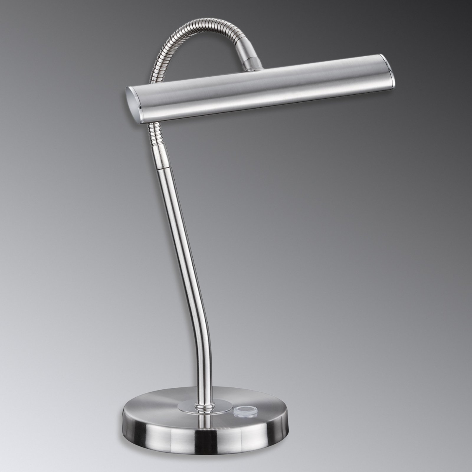 Curtis - LED galda lampa, matēts niķelis