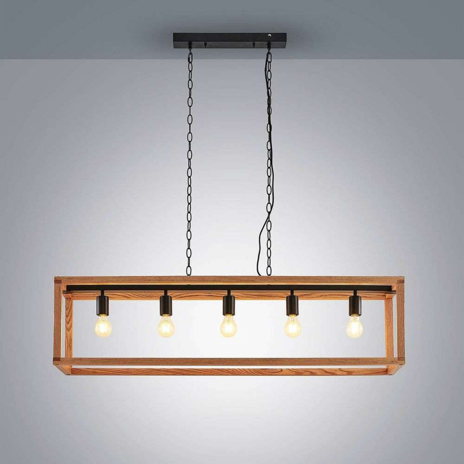 Sedrik 5 Lustră Pendul Oak - Lucande