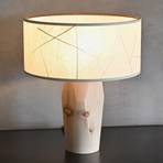 LeuchtNatur Pura lámpara mesa LED piñonero/hojas