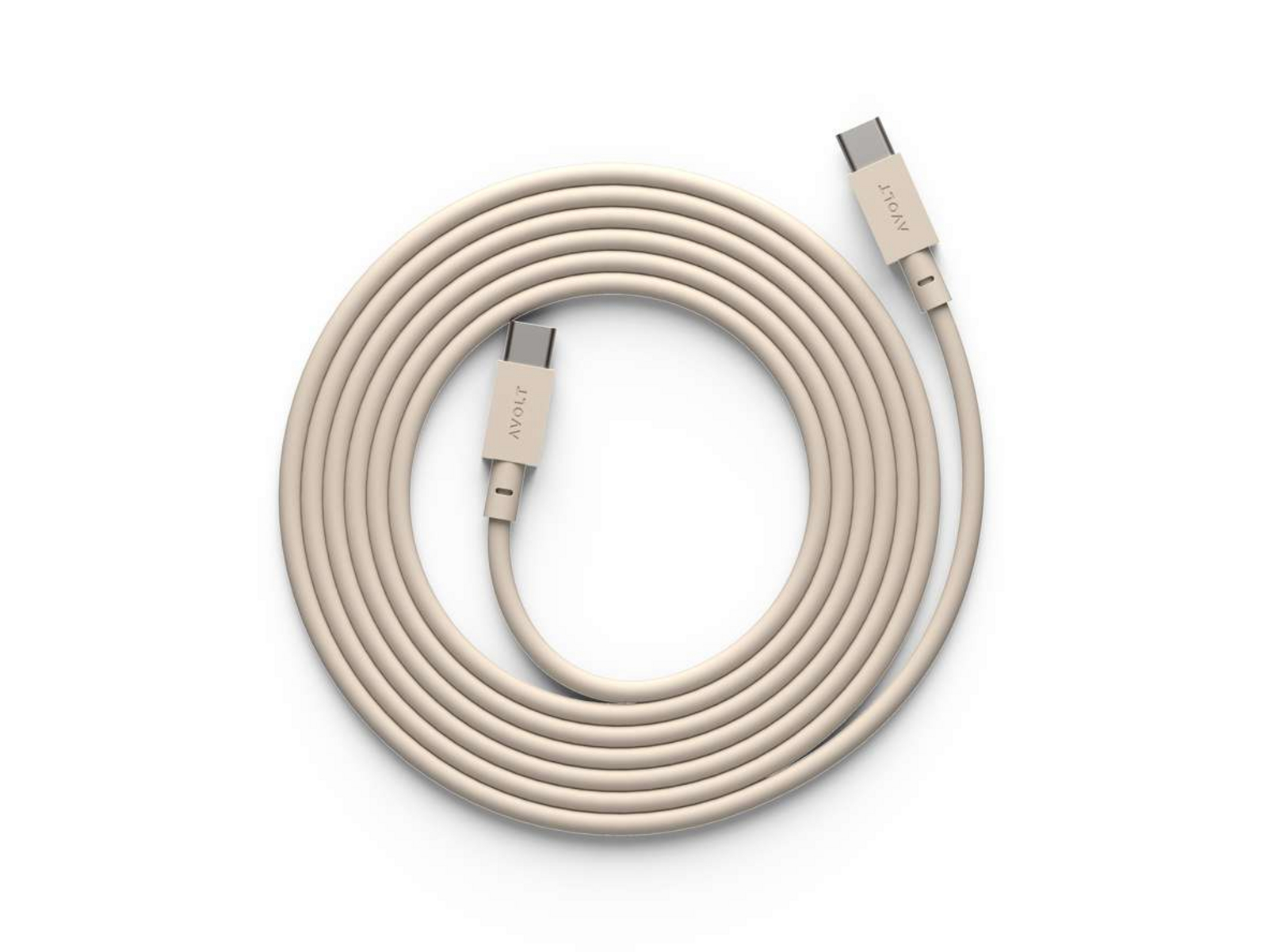 Kabel USB-C zu USB-C, beige, Länge 2 m - AVOLT