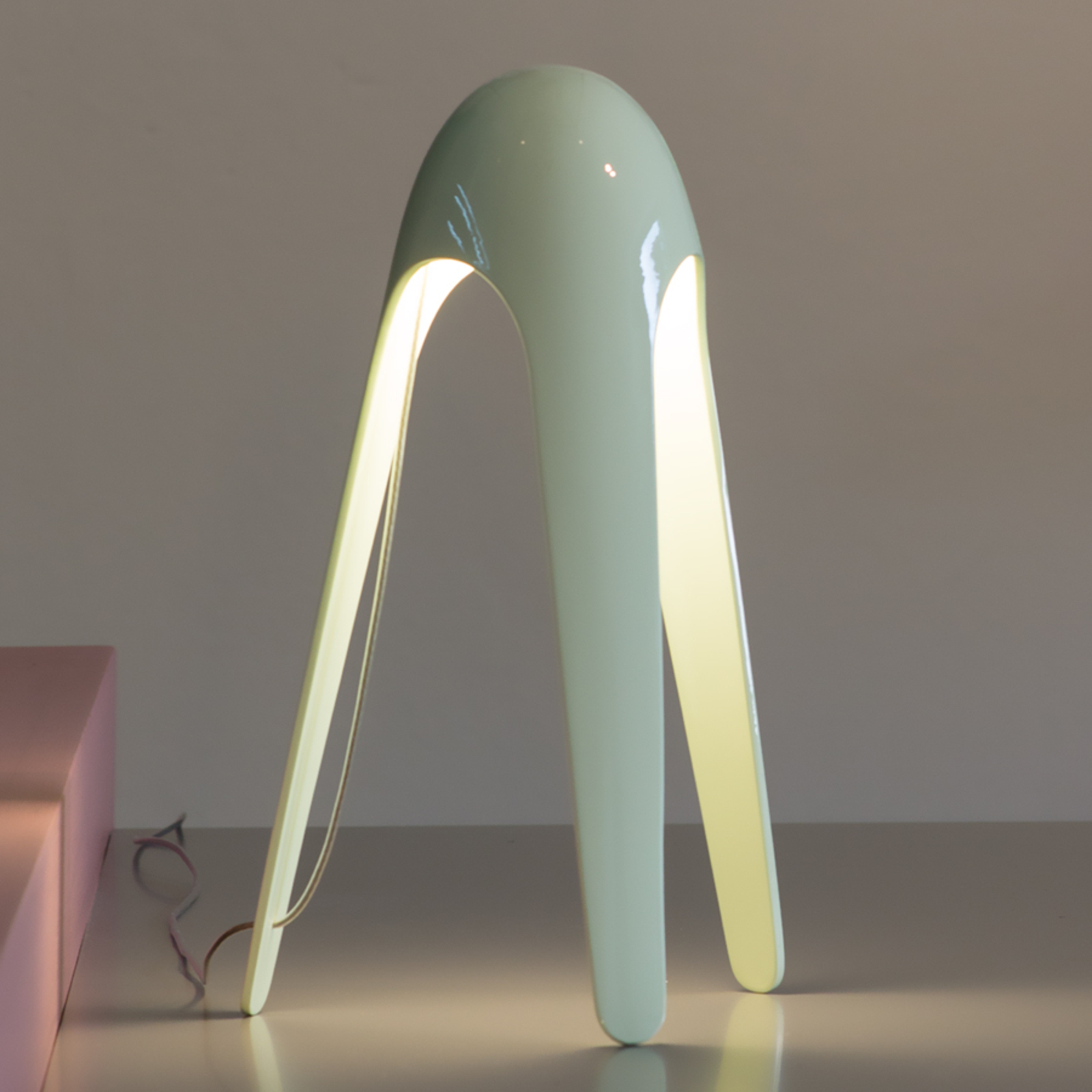 Martinelli Luce Cyborg LED galda lampa, zaļa