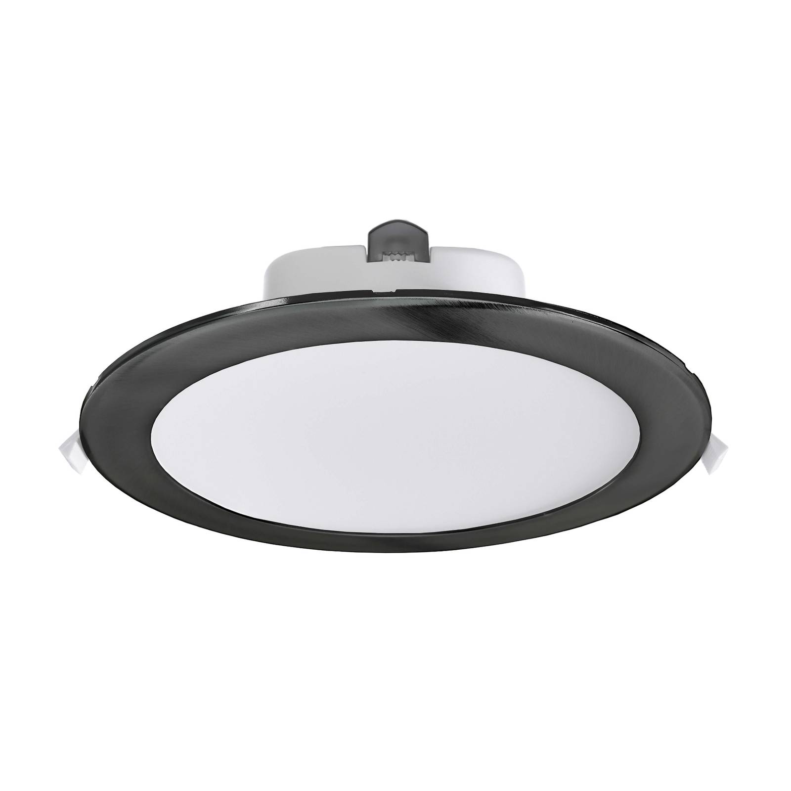 LED-Deckeneinbauleuchte Acrux, Ø 24 cm, schwarz, CCT