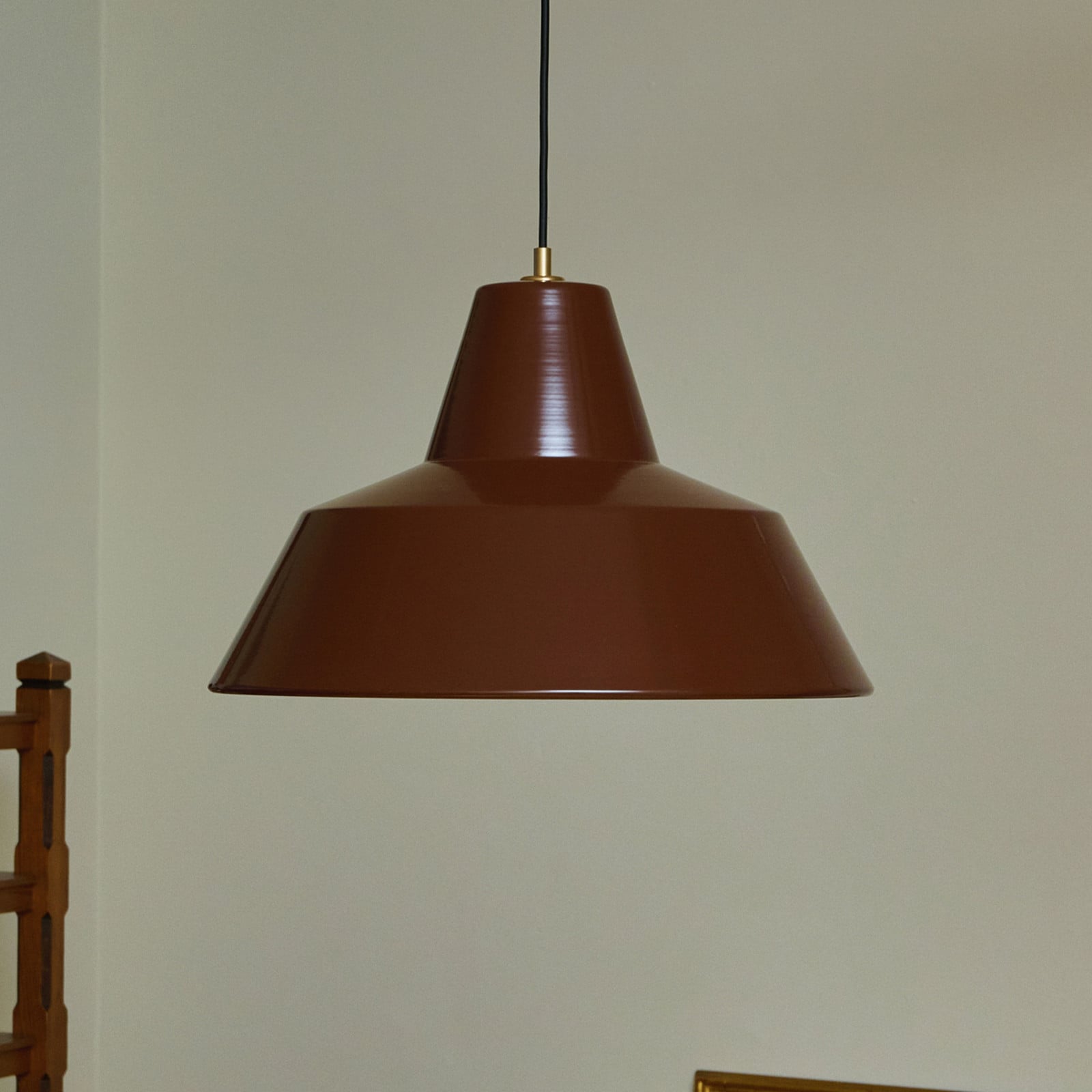 Suspension Workshop W4, marron, aluminium, E27 - Made By Hand