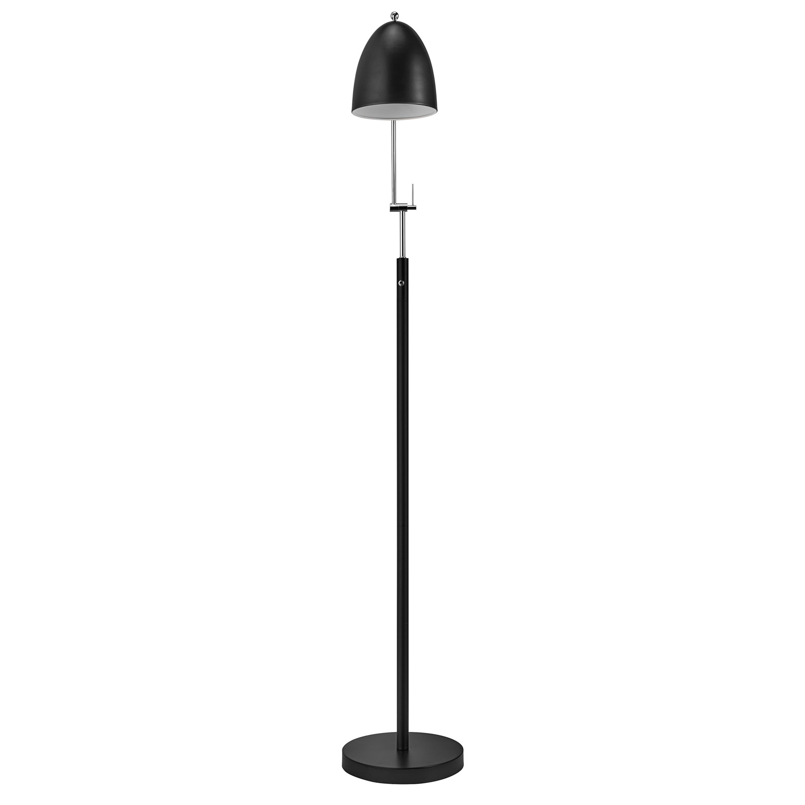 Alexander floor lamp in a graceful shape, black