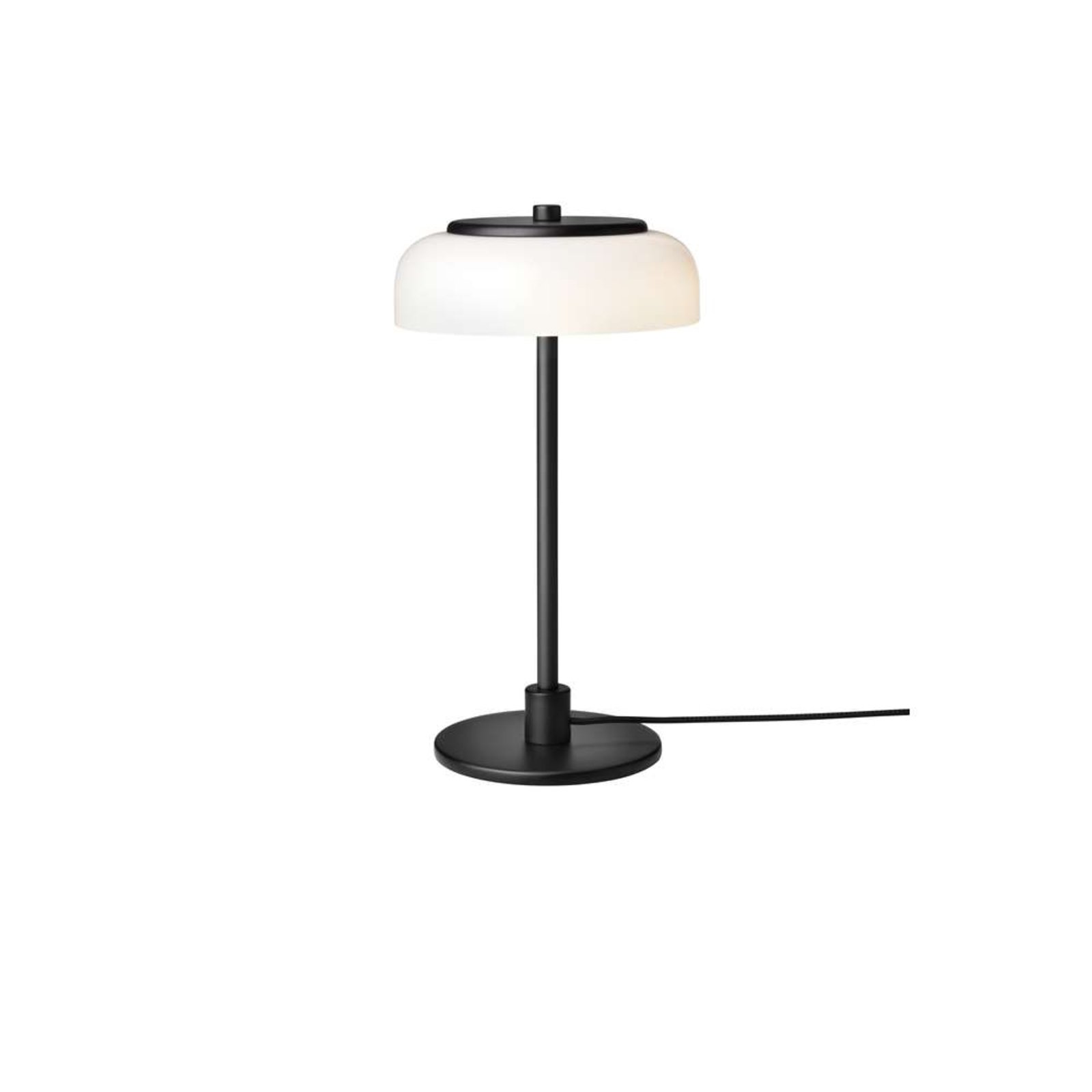 Nuura LED-laualamp Blossi, kõrgus 31 cm, must/opaal