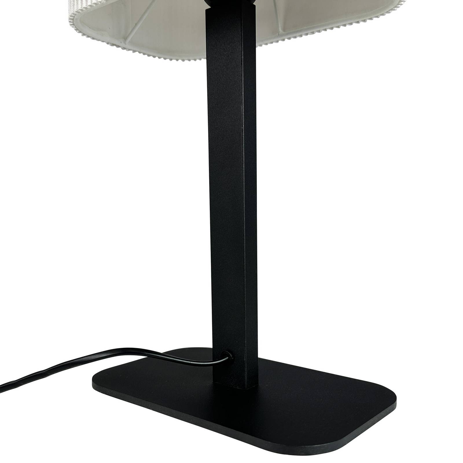 Dyberg Larsen Lampa stołowa Calix, naturalna biel, wysokość 39 cm