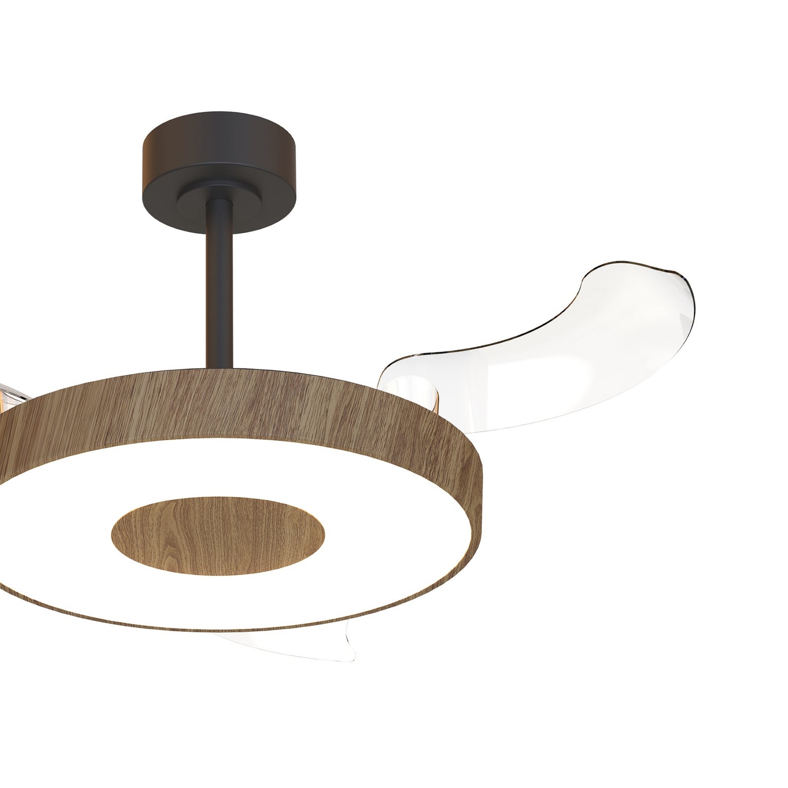 Smart LED plafondventilator Coin hout/zwart, stil - Mantra Smart LED plafondventilator Coin hout/zwart, stil - Mantra