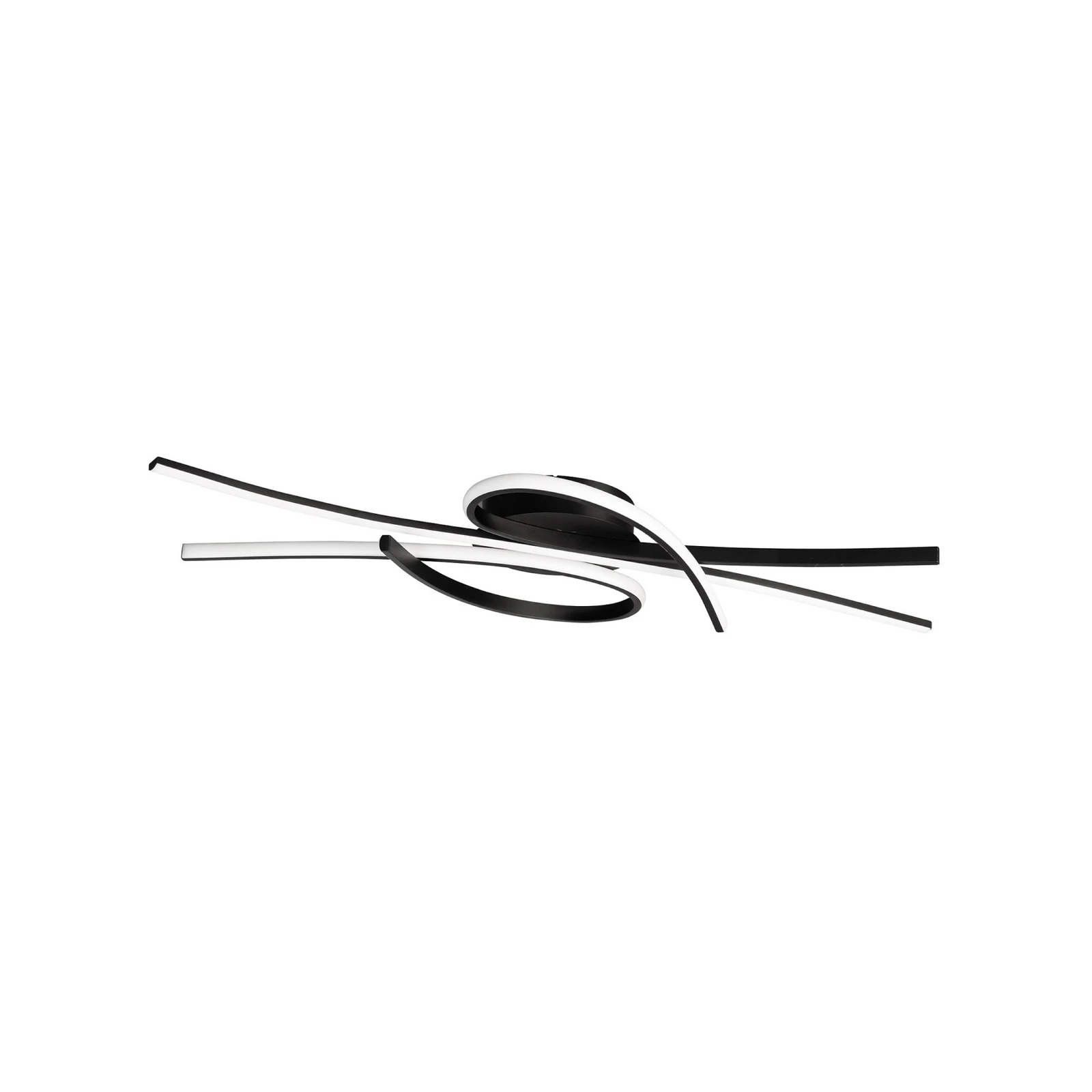 LED griestu lampa Biba, melna, garums 100 cm, metāls, CCT