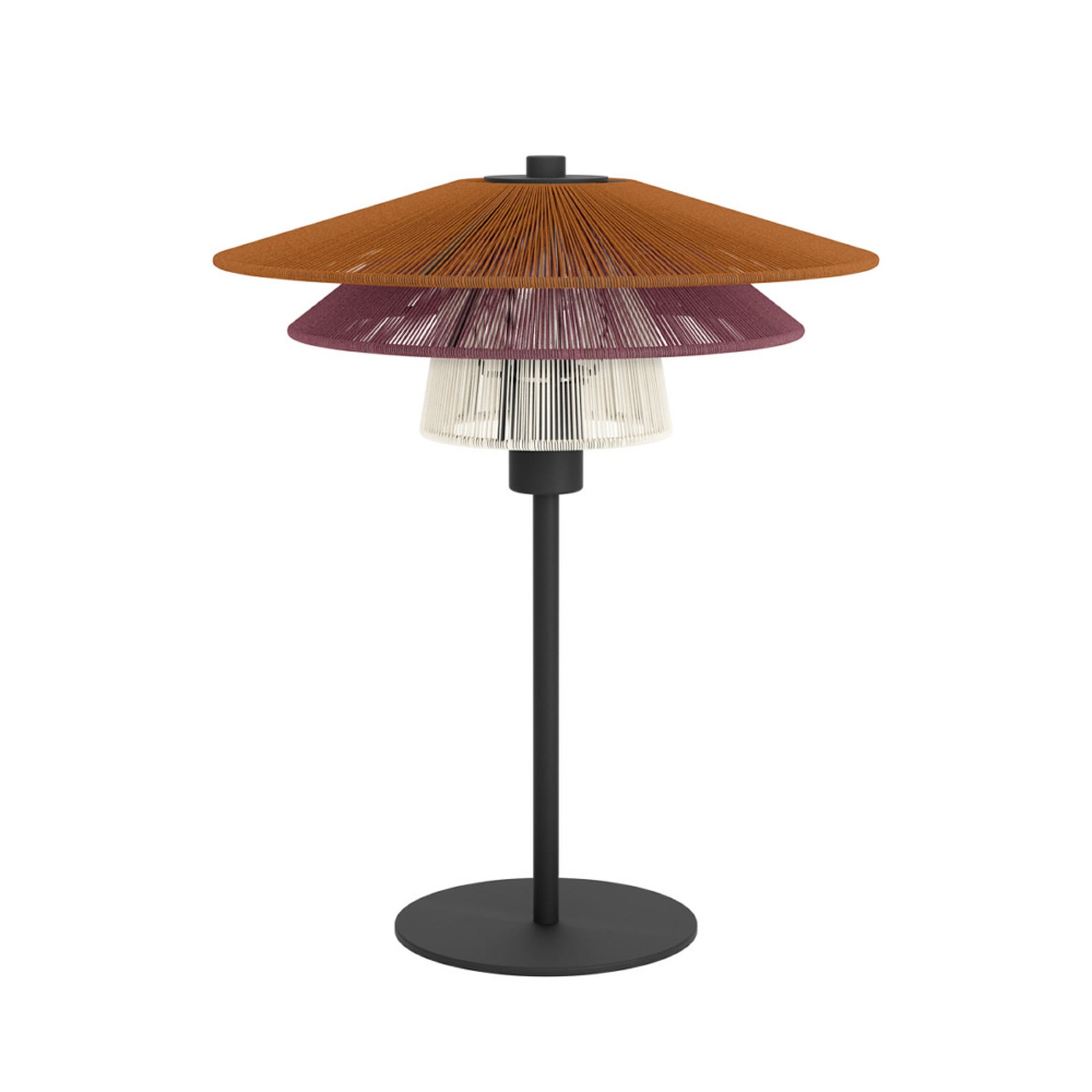EGLO Tischlampe PIGNONA, rot/orange/weiß, Höhe 39 cm, Textil EGLO Tischlampe PIGNONA, rot/orange/weiß, Höhe 39 cm, Textil