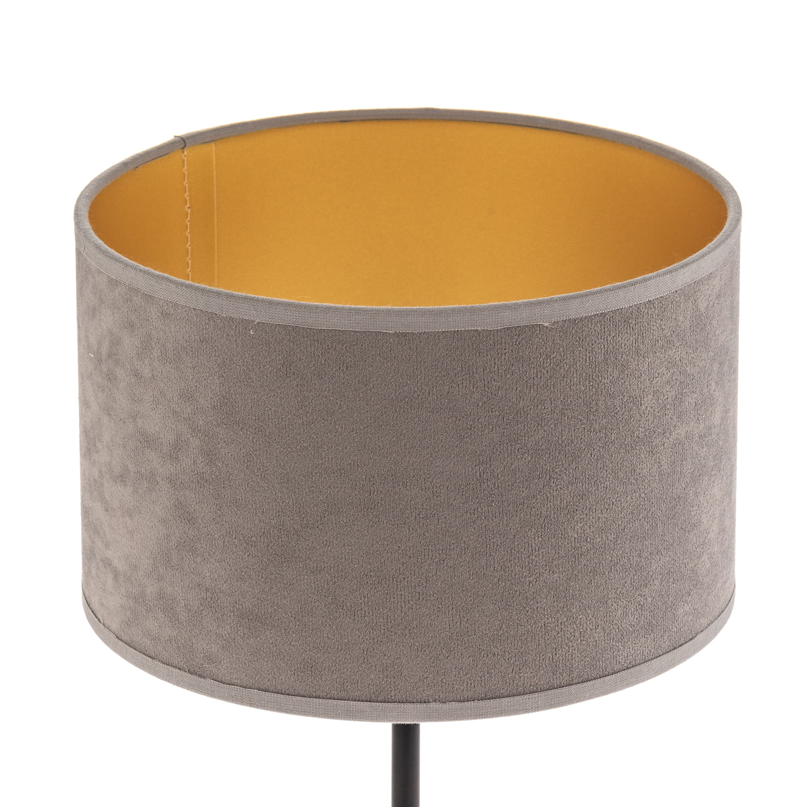 Lampa stołowa Golden Roller szara/złota 30cm