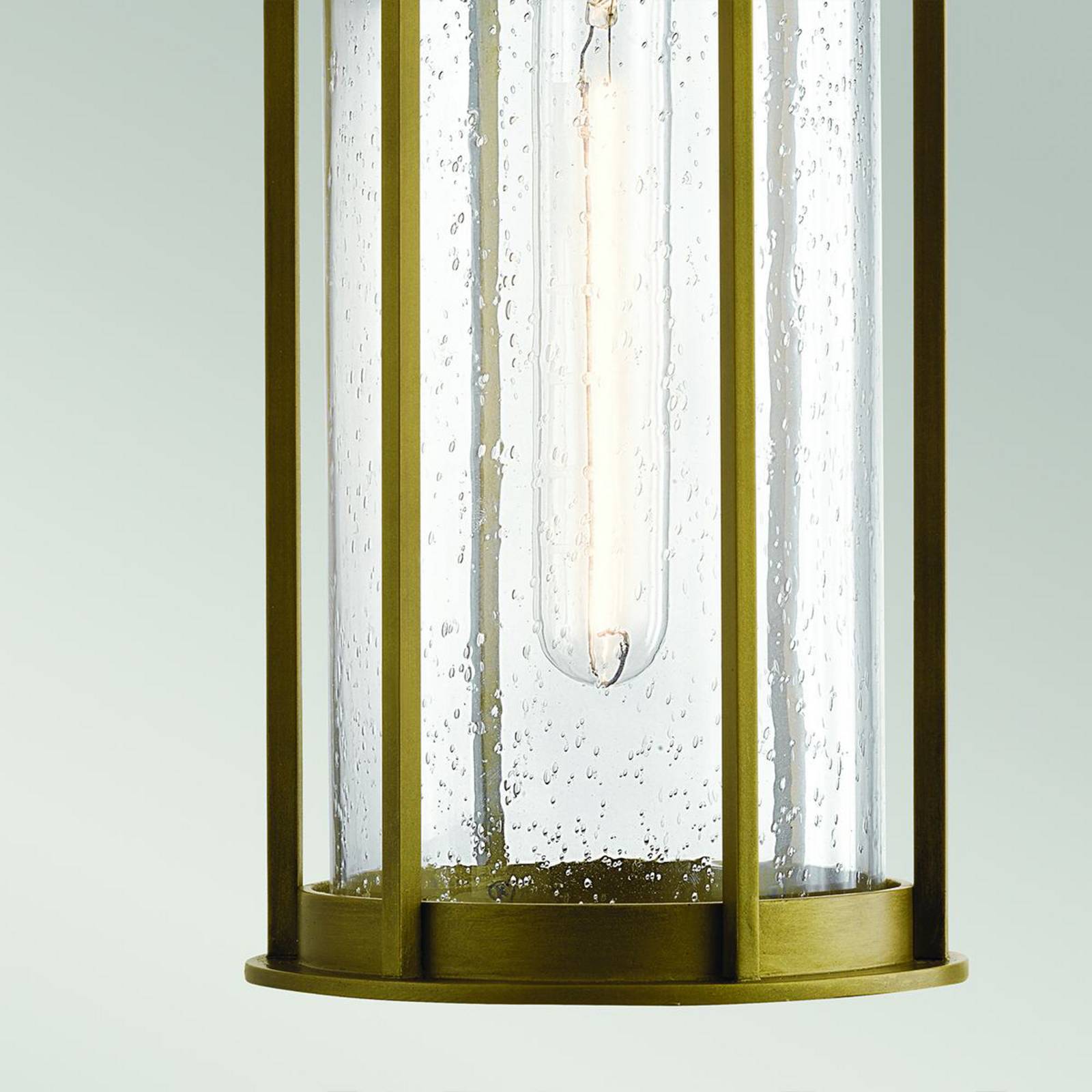 Kinkiet zewnętrzny Camillo, kolor mosiężny, aluminium, szkło, E27