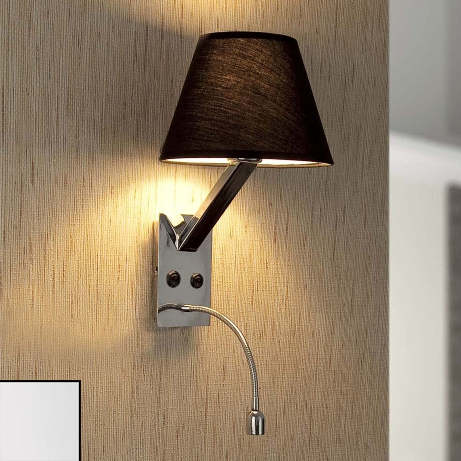 Flexible LED-Wandleuchte Moma-2 mit Leselampe