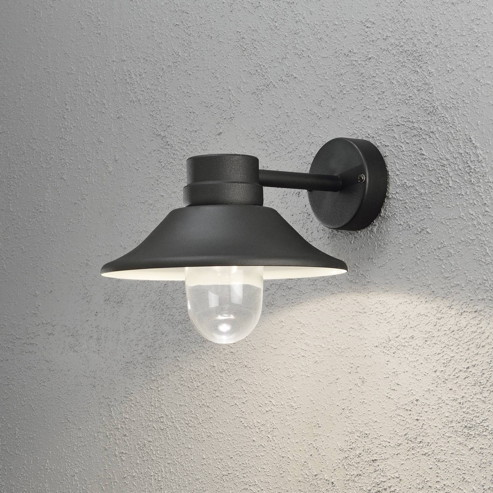 lækage lugt Christchurch Vega udendørs LED-væglampe, sort | Lampegiganten.dk