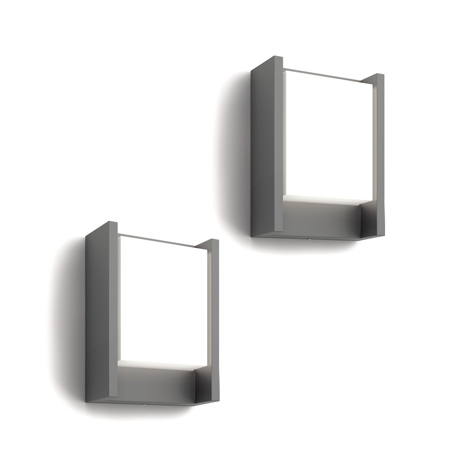 Philips LED лампа за външна стена Arbour UE, комплект от 2 броя, 2700 K