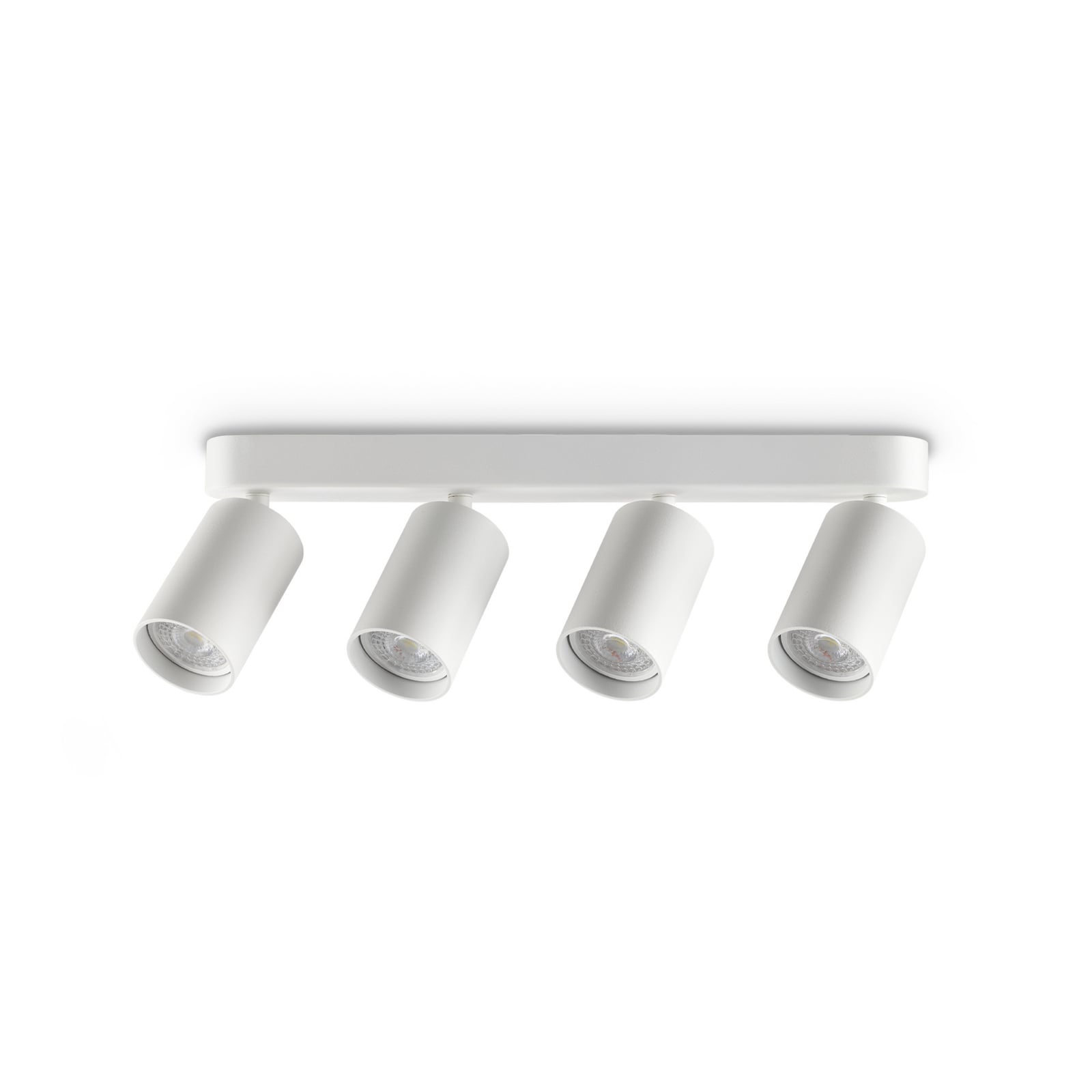 IDEAL LUX Προβολέας οροφής Dynamite Round, λευκός, 38 cm, 4 λάμπες IDEAL LUX Προβολέας οροφής Dynamite Round, λευκός, 38 cm, 4 λάμπες