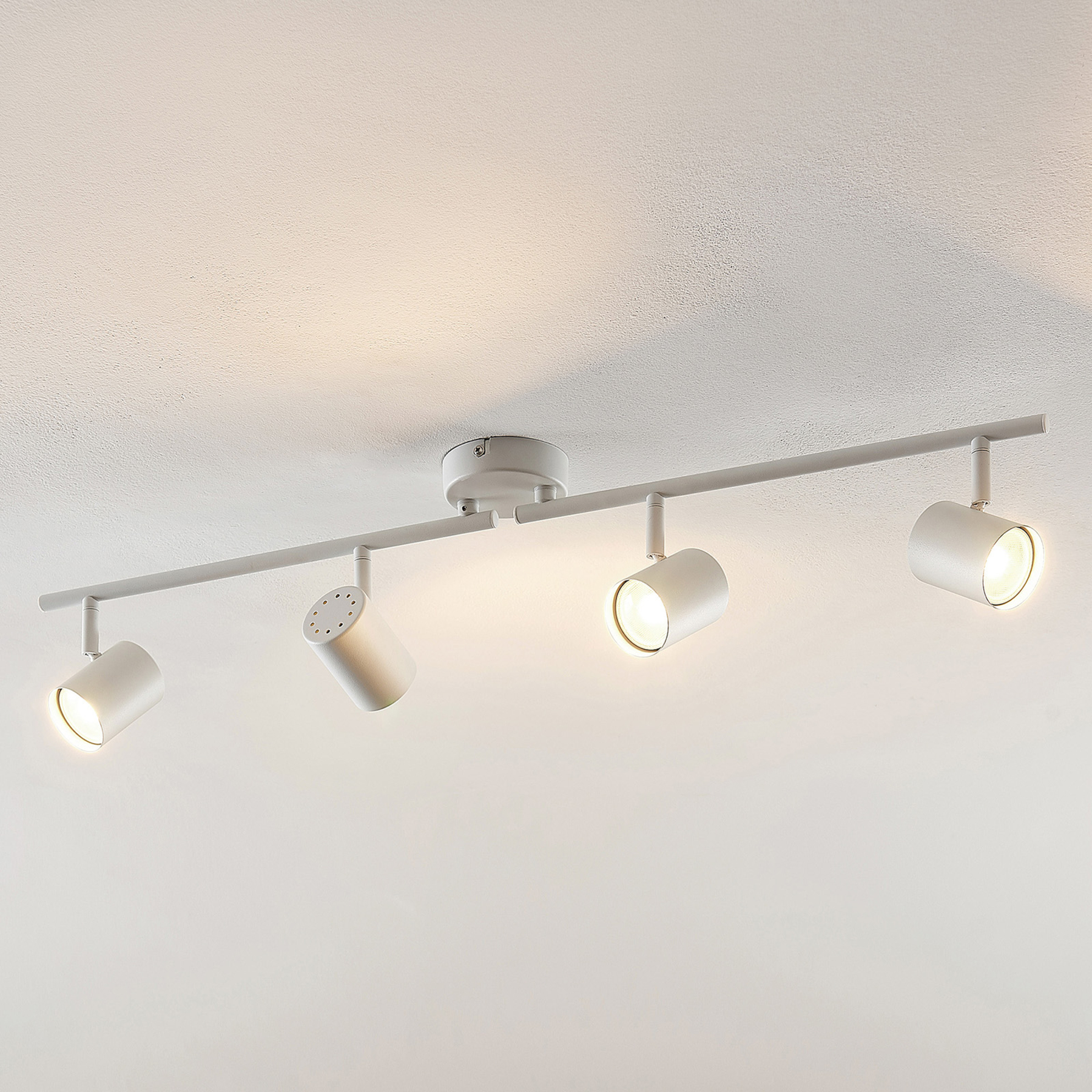 ELC Tomoki plafonnier LED blanc à 4 lampes