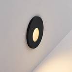 Candeeiro de encastrar LED Molto Luce Wall 68R RD, alumínio, preto, CCT