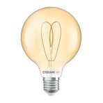 OSRAM LED Vintage G95 E27 4,9W 922 Heart Filament guld dimbar