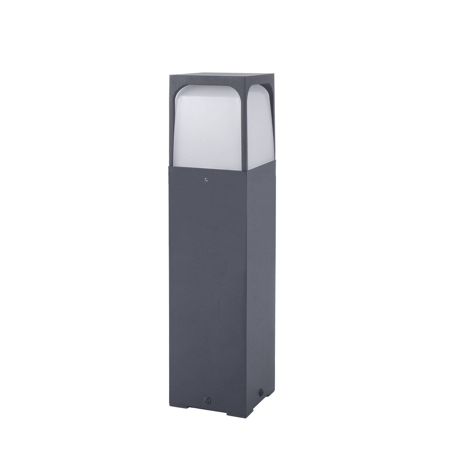 Forlight Sockellampe Veta, Höhe 50 cm, schwarz, Aluminium