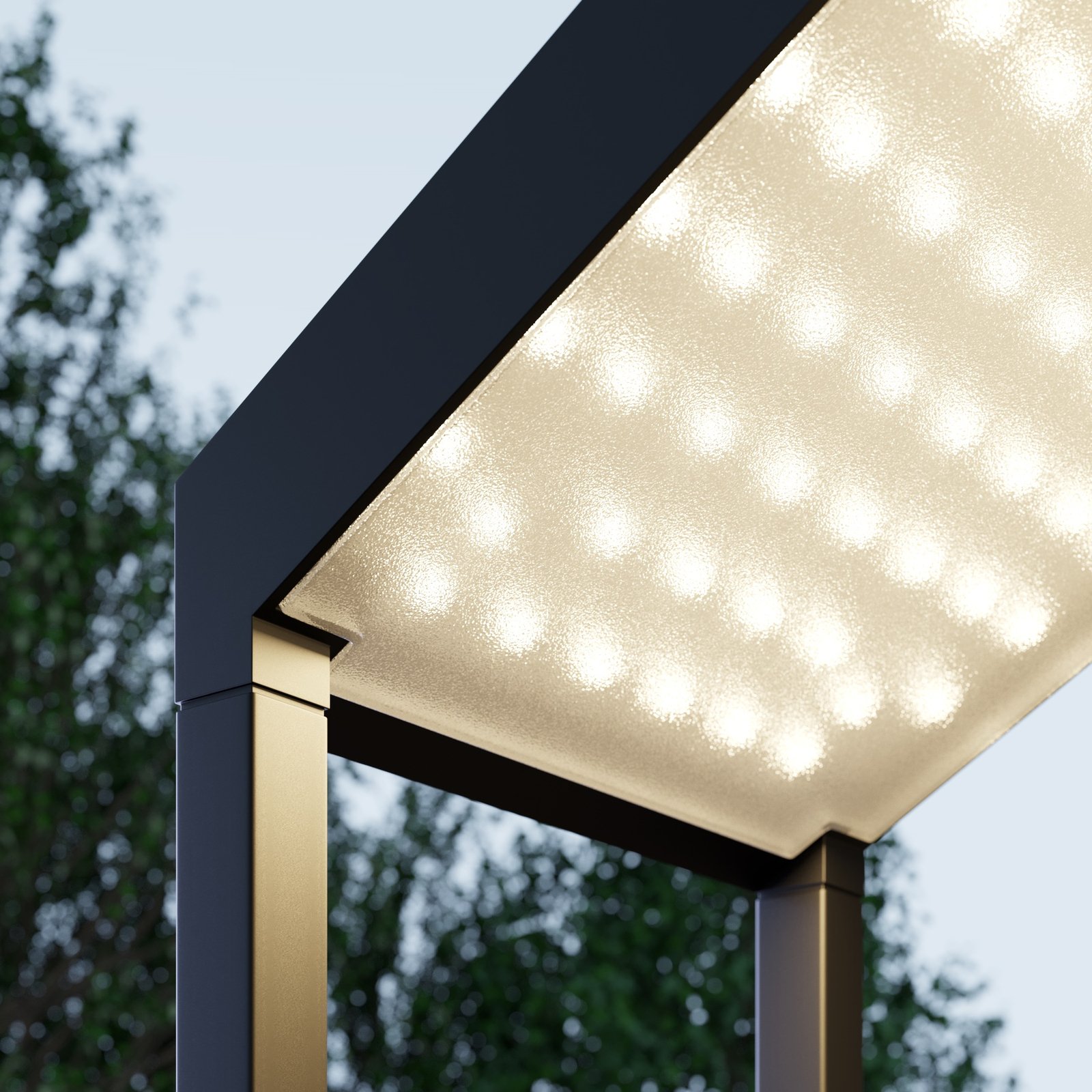 Lucande Timeo LED-Solar-Außenwandleuchte