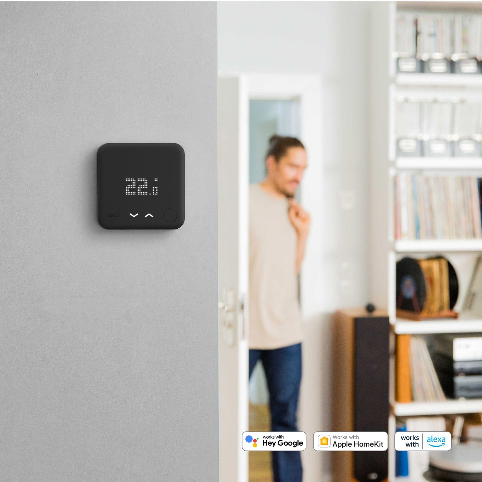 tado° kit démarrage thermostat smart V3+, noir
