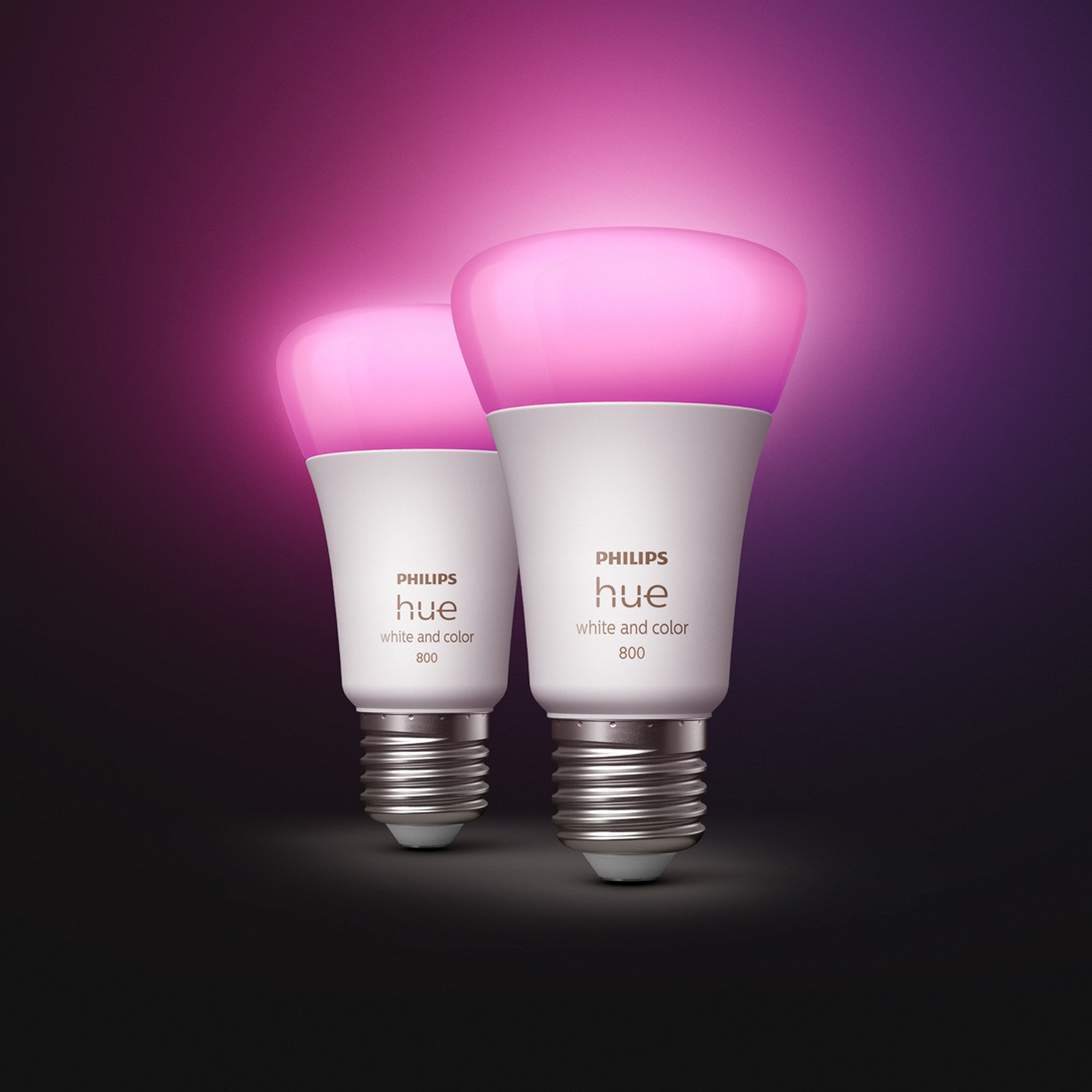 Philips Hue White&Color Ambiance 65W E27 2 bucăți - Plastic