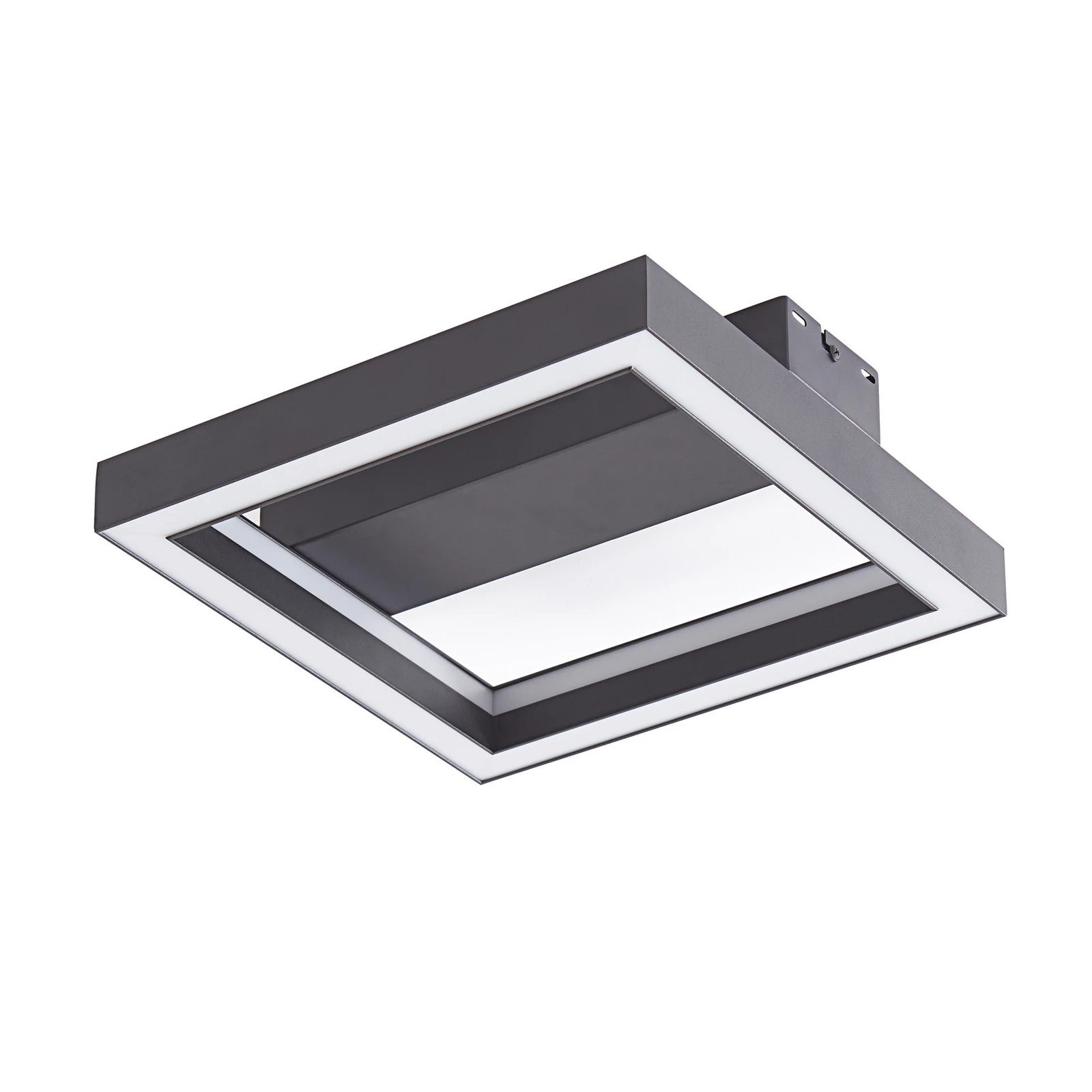 Lucande Smart Plafoniera LED Tjado, 30 cm, nero, RGBW