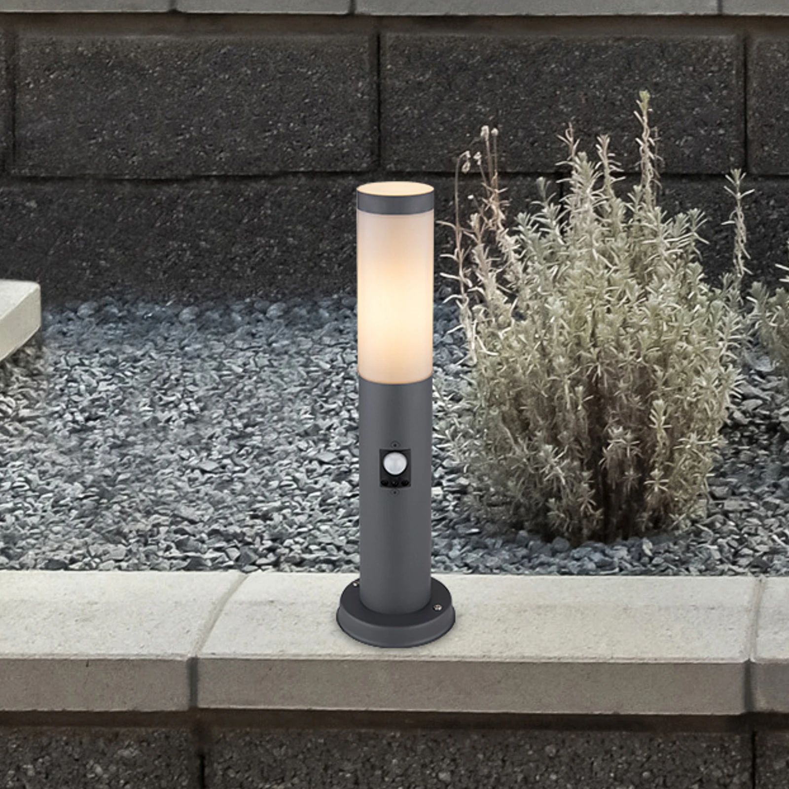 Sockelleuchte Boston, Höhe 45 cm, mit Sensor