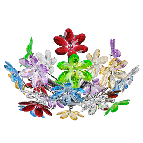 Plafonnier multicolore Flower
