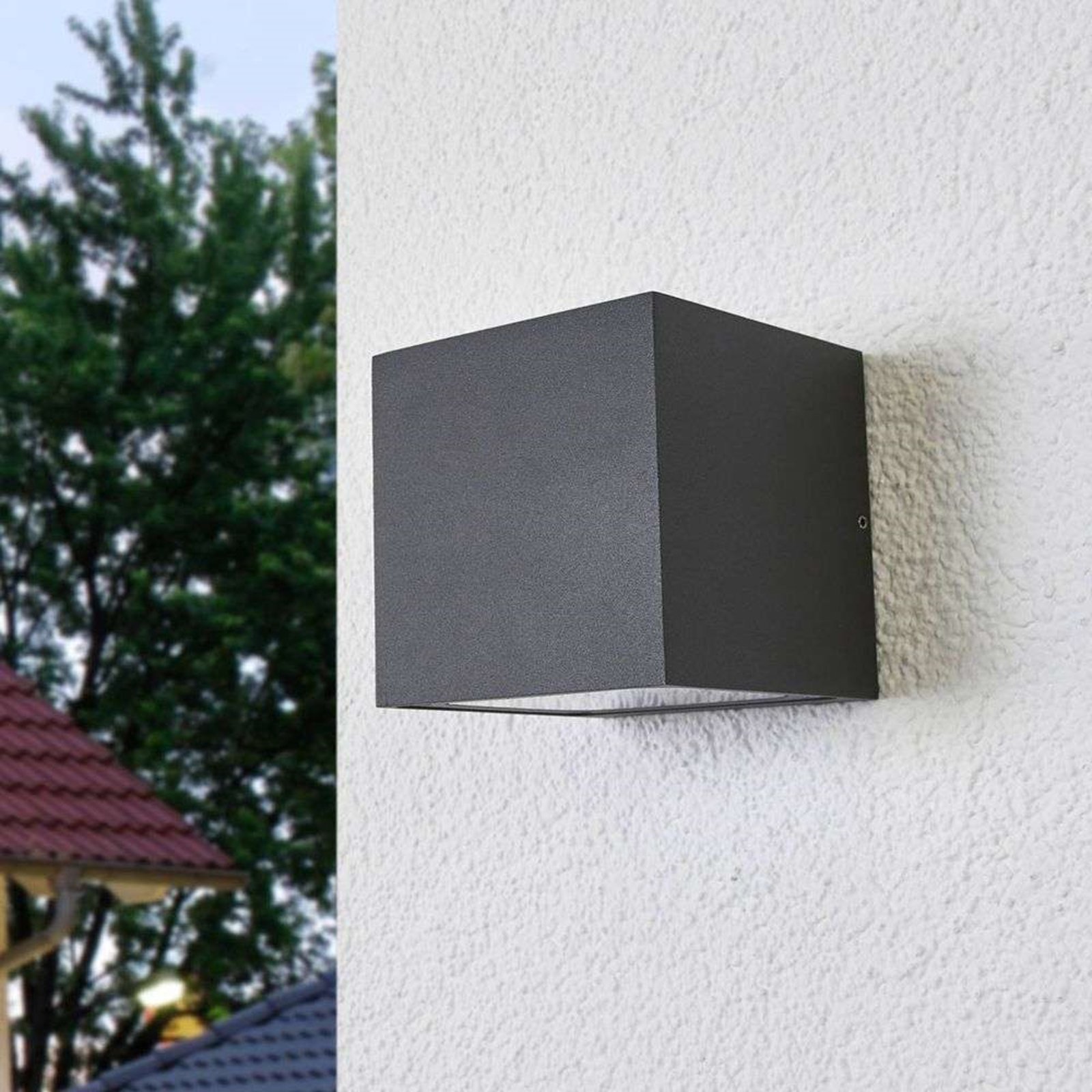 Merjem Big Down Aplica de Exterior IP54 Dak Grey - Lucande