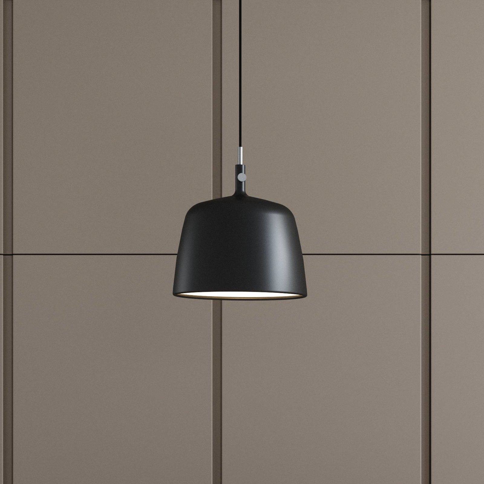 Hanglamp Norbi, zwart, Ø 30 cm