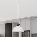 Hanglamp Lunaro, wit, Ø 40 cm, metaal