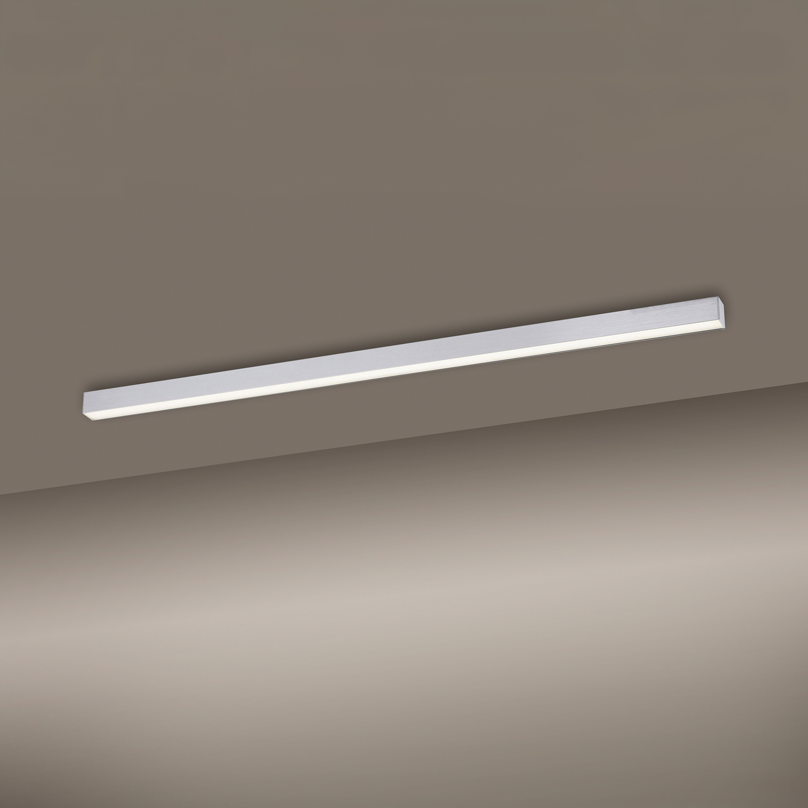 Paul Neuhaus Pure-Lines LED stropní dlouhé hliník