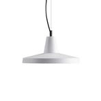 Karman Gangster pendant light, white, Ø 35 cm, ceramic, E27