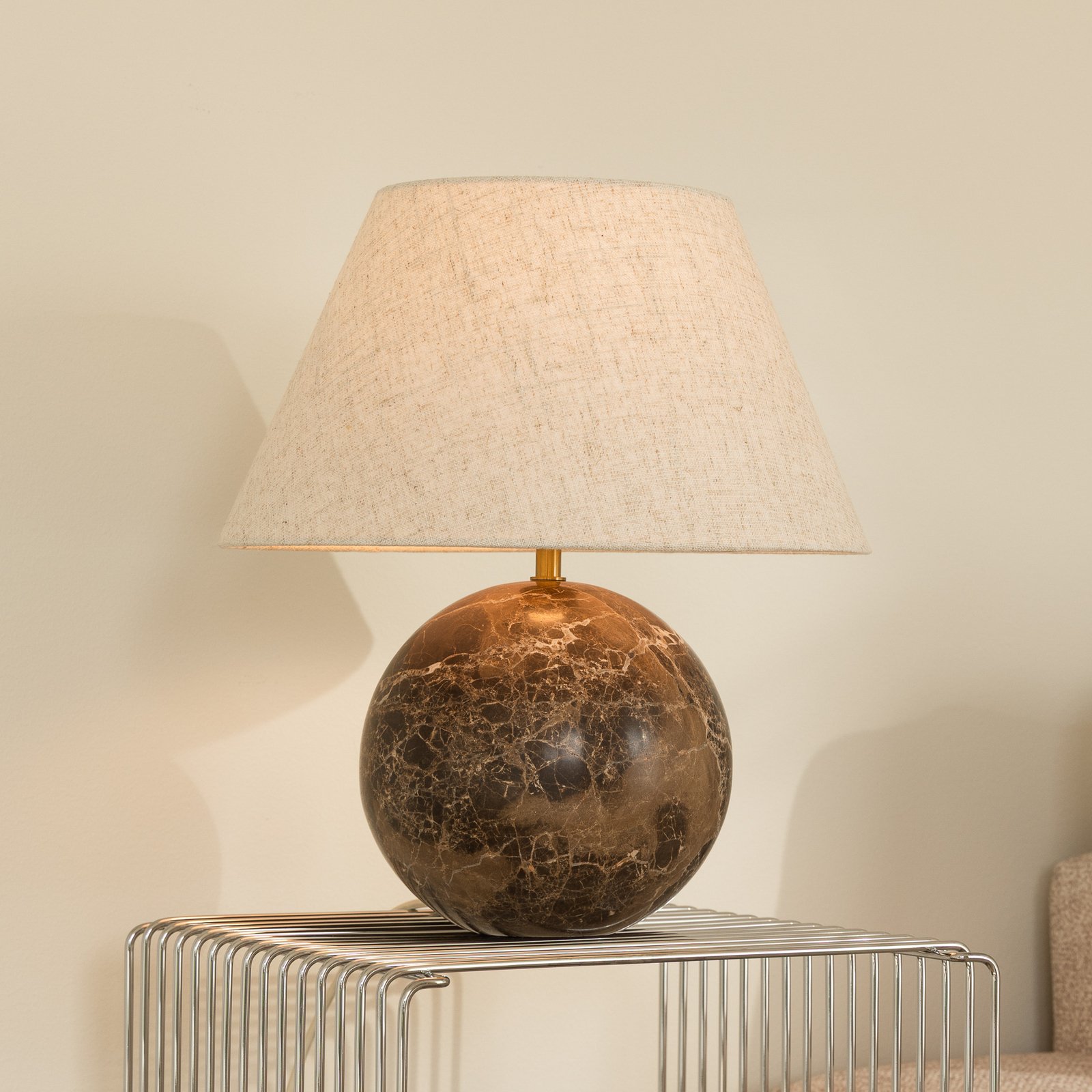 Castello 35 Tischleuchte braun Leinen - Globen Lighting Castello 35 Tischleuchte braun Leinen - Globen Lighting