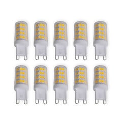 Lindby LED-kynälamppu, 10 kpl, G9, 3 W, kirkas, 3000 K